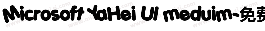 Microsoft YaHei UI meduim字体转换